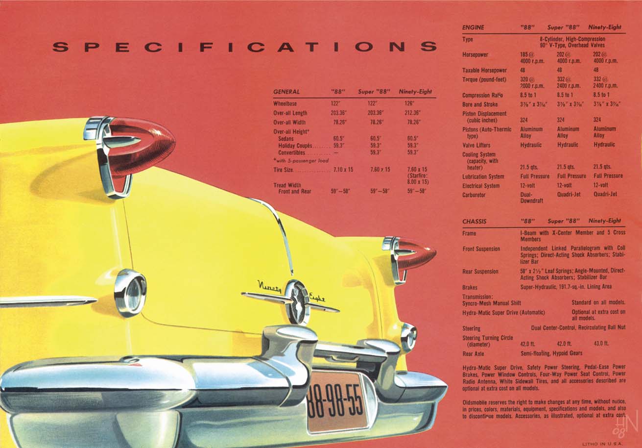 1955 Oldsmobile brochure 1955 Oldsmobile brochure